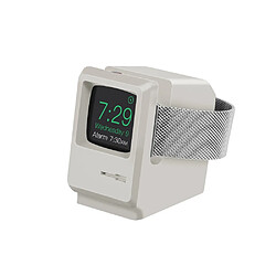 Eko Socle de Chargement pour Apple Watch Modèle Vintage en Forme de Macintosh Gris