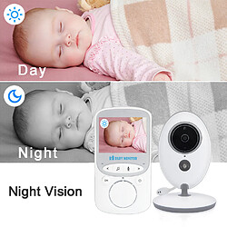 Universal Moniteur pour bébés Vidéo sans fil Nounou Caméra pour bébés Interphone Vision nocturne Surveillance de la température Cam Nounou Nounou Bébé Téléphone mobile