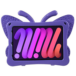 Coque en TPU motif papillon, eva avec béquille violet pour votre iPad mini (2021)