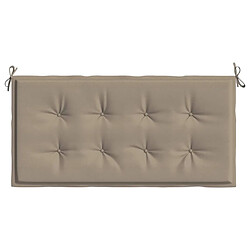 Acheter Maison Chic Coussin Confort | pouf | Coussin de banc de jardin taupe 120x50x3 cm tissu oxford -GKD93028