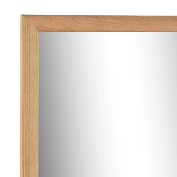 Maison Chic Miroir moderne de salle de bain,Décoration Miroir mural Bain 60 x 12 x 62 cm Bois de noyer massif -MN15119 pas cher