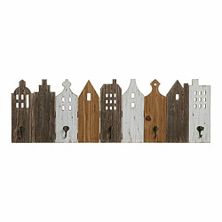 Portemanteau DKD Home Decor Métal Maisons 91 x 9,5 x 29,5 cm