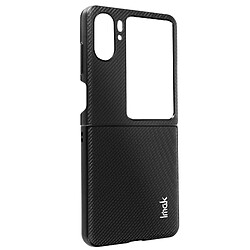 Coque pour Oppo Find N2 Flip Bi-matière Rigide Effet Carbone Imak Ruiyi Noir