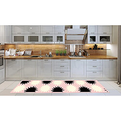 Alter Chemin de cuisine, 100% Made in Italy, Tapis antitache avec impression numérique, Tapis antidérapant et lavable, Modèle Bo, 240x52 cm