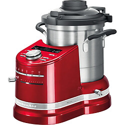 Kitchenaid robot cuiseur tout en un de 4,5L 1500W rouge empire argent