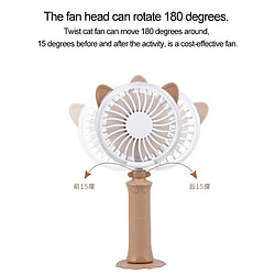 Avis Wewoo Sunshine Twisted Cat Night Fan USB avec rotation à 180 degrés & vent 2 vitesses Marron