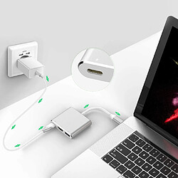 GUPBOO Adaptateur USB C HDMI+USB 3.0+PD Hub 4K MacBook 3 en 1,JL135 pas cher