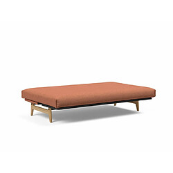 Inside 75 Canapé Lit ASLAK 120 Nordic Cover Soft Spring tissu 301 Weda Rust pas cher