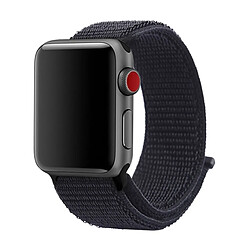 Wewoo Pour Apple Watch série 3 & 2 & 1 42mm simple bracelet de montre en nylon de mode avec le bâton magique (noir)