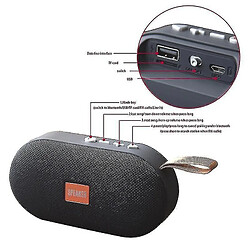 Universal Radio FM Receiver Outdoor Portable Wireless Bluetooth haut-parleur Soundbar Music (noir)