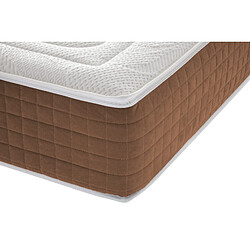 Materassi&Doghe Matelas 180x200 à mémoire de forme avec 5 cm de mémoire - Hauteur 25 cm - Orthopédique - AMOVIBLE - Bande en microfibre - Orthopédique - Ergonomique - Antibactérien - 100% Made in Italy