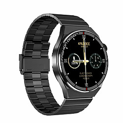 Sk11 Plus Montre Intelligente Bluetooth Appel Surveillance De L'Oxygène Sanguin Podomètre Md3Max Coque Noire Acier Noir