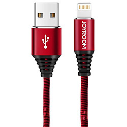 Wewoo Câble rouge pour iPhone X / 8 et 8 Plus / 7 7 Plus / 6 & 6s & 6 Plus 6s Plus / iPad S-L316 1.2m 3D en alliage d'aluminium USB à Lightning Data Cable de recharge de synchronisation,