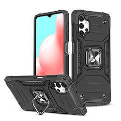 Ozzzo wozinsky ring armor coque hybride robuste + support magnetique pour samsung galaxy a73 noir