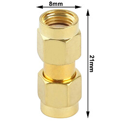 Wewoo Or Plaqué femelle RP-SMA à adaptateur RP-SMA