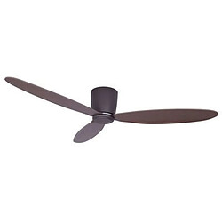 Boutica-Design Ventilateur Radar 132cm Bronze Bois Foncé