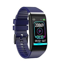 Wewoo Bracelet connecté C919 Smartwatch étanche IPX67 1,14 poucesrappel d'appel de soutien / surveillance de la fréquence cardiaque / de la pression artérielle / du sommeil bleu