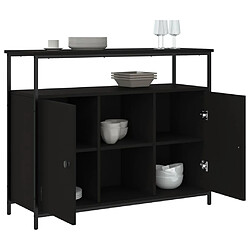 Acheter Maison Chic Buffet,Meuble de Rangement,commode pour salon,Cuisine noir 100x35x80 cm bois d'ingénierie -MN20990