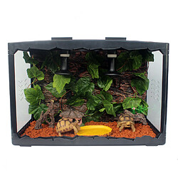 Avis 2pcs Décor pour Aquarium Mini Plant Artificielle en Plastique Artificielle Aquarium Jouet Escalade pour Reptile