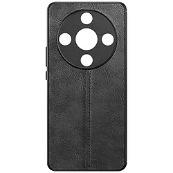 Avizar Coque pour Honor Magic 6 Lite 5G Bi-matière Aspect Cuir Cowhide Cover Noir