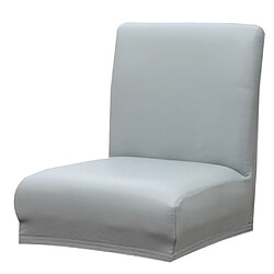 Housse De Chaise Extensible Housse De Protection Tabouret à Dossier Court Siège Bar Pub Gris Clair pas cher