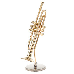 Avis 1/6 trompette en cuivre modèle miniature instrument de musique pour poupée figure d'action