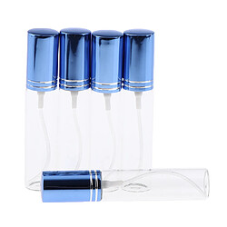 Avis 5 flacons de flacon vaporisateur de parfum en verre rechargeable vide de 10 ml, bleu