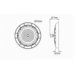 Tradex LED UFO LAMPE SUSPENDUE 100 WATT IP65 LUMIÈRE NATURELLE 4000K HE-100W