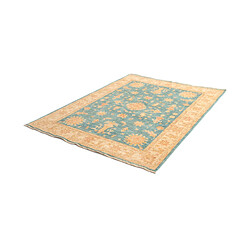 Vidal Tapis de laine 197x150 turquoise Kaizar pas cher