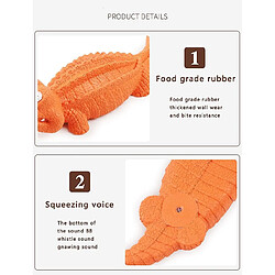 Avis Jouet Crocodile pour chien - Jouet interactif en caoutchouc durable pour dresser et mâcher - Cadeau parfait pour chien