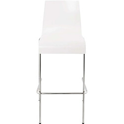 Kokoon Design Tabouret de bar empilable Cobe blanc