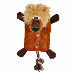 Peluche Chien Lion Paris Prix - 37 cm Marron Jouet pour chien - Peluche sonore - Forme de lion - Avec corde - Marron - L. 37 cm