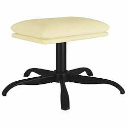 Maison Chic Repose-pied,Tabouret confortable Crème 60x60x36 cm Similicuir -MN52791