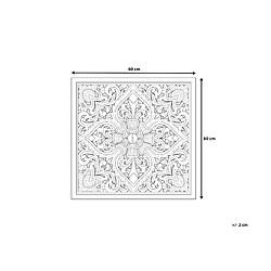 Avis Beliani Décoration murale YONORA Carré Blanc