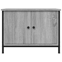 Acheter vidaXL Meuble TV avec portes sonoma gris 60x35x45 cm bois d'ingénierie