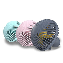 (Gris) Mini Ventilateur de Refroidissement d'été En Forme de Champignon de Bureau Électronique Portable Réglage de Niveau 2 Chargement USB F