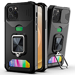 Coque en TPU antichute hybride avec porte-cartes noir pour votre Apple iPhone 11 Pro 5.8 pouces