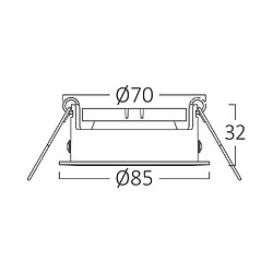 Acheter BRAYTRON Lot de 10 Supports de spots Beta B rond noir/noir MR16 GU10/GU5.3