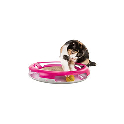 TRIXIE Jouet Chat Race + Scratch - Plastique - O 37 Cm