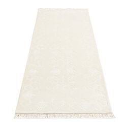 Avis Vidal Tapis de couloir en laine 201x79 beige Darya