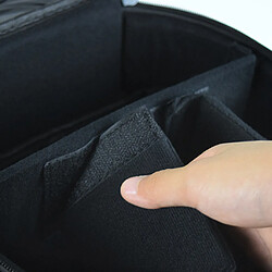 Travelmall Maquillage Train Case 3 Layer Cosmetic Organizer Beauty Artist Storage - Noir pas cher