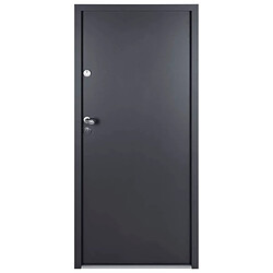 Avis vidaXL Porte d'entrée anthracite 100x200 cm aluminium