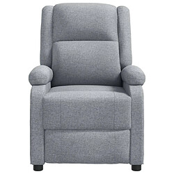 Avis Maison Chic Fauteuil Relax pour salon, Fauteuil de massage Gris clair Tissu -GKD29141