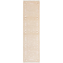 Vidal Tapis de couloir en laine 292x79 brun Darya