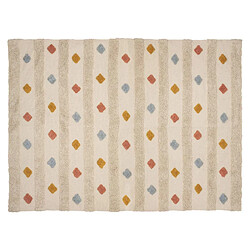 Atmosphera, Createur D'Interieur Tapis enfant rectangle à pompons multicolores - 120 x 170 cm