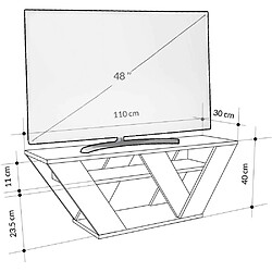 Acheter Hanah Home Meuble TV en aggloméré Pipralla.