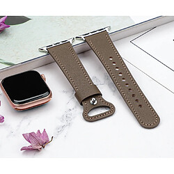 Avis B07 Brown Petite taille Cuir Sport Sangle de remplacement Bracelet de rechange Apple Watch Band 41mm 40mm 38mm Femmes hommes pour iWatch 234567 SE