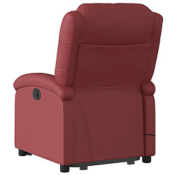 Acheter vidaXL Fauteuil inclinable de massage Rouge bordeaux Similicuir