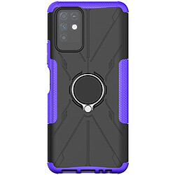 Coque en TPU 2-en-1, anti-choc avec béquille pour votre Infinix Note 10 - violet