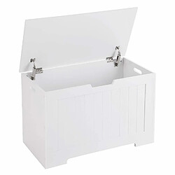 Vasagle Coffre de Rangement Banc de Chaussures Meuble de Rangement pour Jouet Bout de lit Grande capacité Blanc LHS11WT